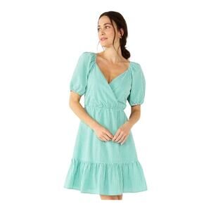 Draper James Women Dress 2X White Green